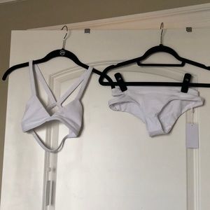White bathing suit